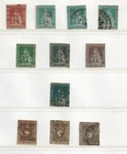 ITALIAN STATES TUSCANY 1851-60 LOT OF 11 CLASSIC STAMPS MARZOCCO LION SAVOY USED