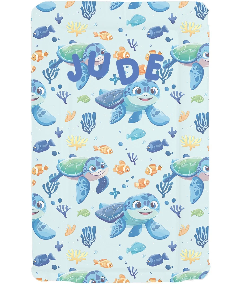 Turtle Smiles Personalised Baby Changing Mat Padded, Wipe Clean Nursery
Opens in a new window or tab