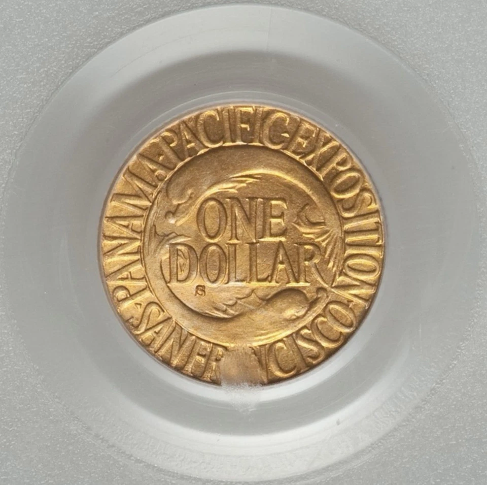 1915-S Panama-Pacific Commemorative $1 Gold MS66 PCGS - Image 4 of 4