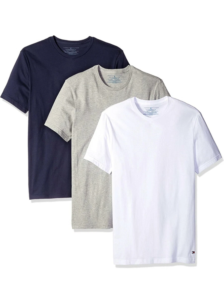 Tommy Hilfiger Men s Undershirts 3 Pack Cotton Classics Crew Neck T Shirt Tees