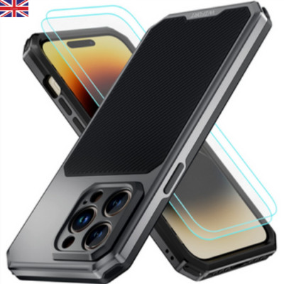 iPhone 14 Pro Max Hülle mit MagSafe, Militärschutz & 2 Displayschutzfolien