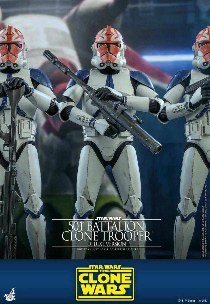 Hot Toys TMS023 501st Battalion 1/6 Clone Trooper Deluxe Hot Toys TMS023 501st Battalion 1/6 Clone Trooper Deluxe
