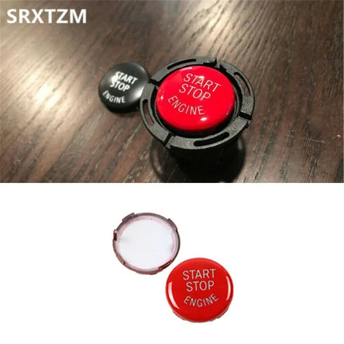 Red Engine Start Stop Switch Button Cover For BMW E60 E70 E90 E92 E93 3 Series