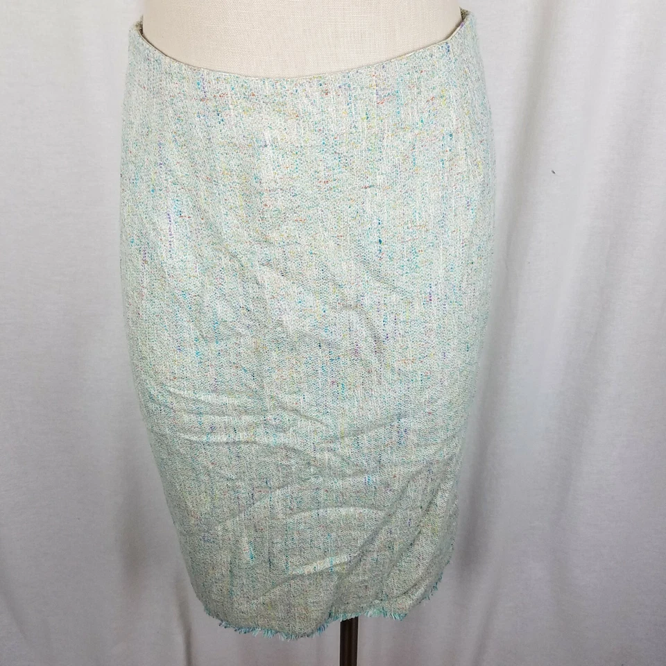 Garfield Marks Gabrielle Chaqueta Flecos Falda Traje Conjunto Blazer Mujer 4 6 Seda Foto 4 de 4