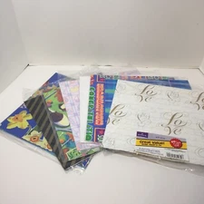 7 Assorted Packages of Hallmark Gift  Wrapping Paper 2 Pieces 20" x 2.5 feet