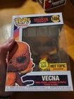 Funko Pop Vecna #1464 Stranger Things HOT TOPIC GITD Glow in the Dark READ