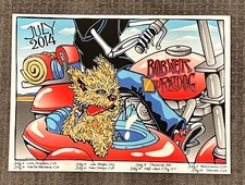 RATDOG WEIR JULY TOUR 2014 ORIGINAL SILKSCREEN CONCERT POSTER TROLDAHL