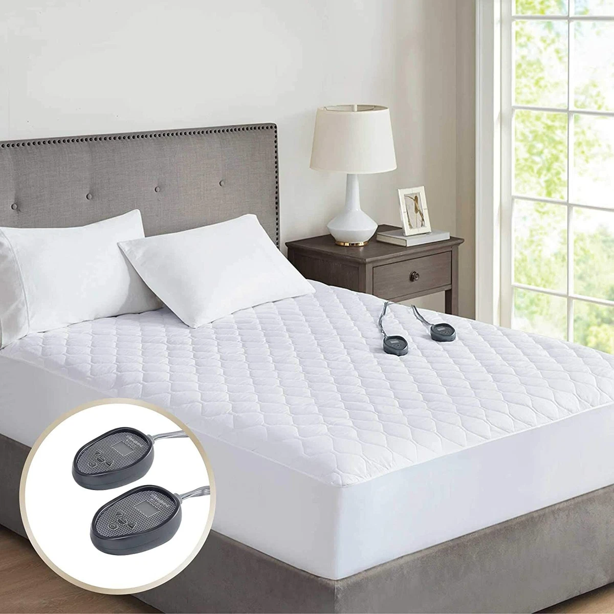Beautyrest 100% Cotton Cal King Heated Mattress Pad | eBay