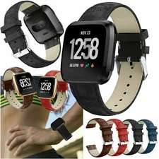 Luxury Leather Wrist strap Bracelet Watch Band For Fitbit Versa 2 / Lite / Versa
