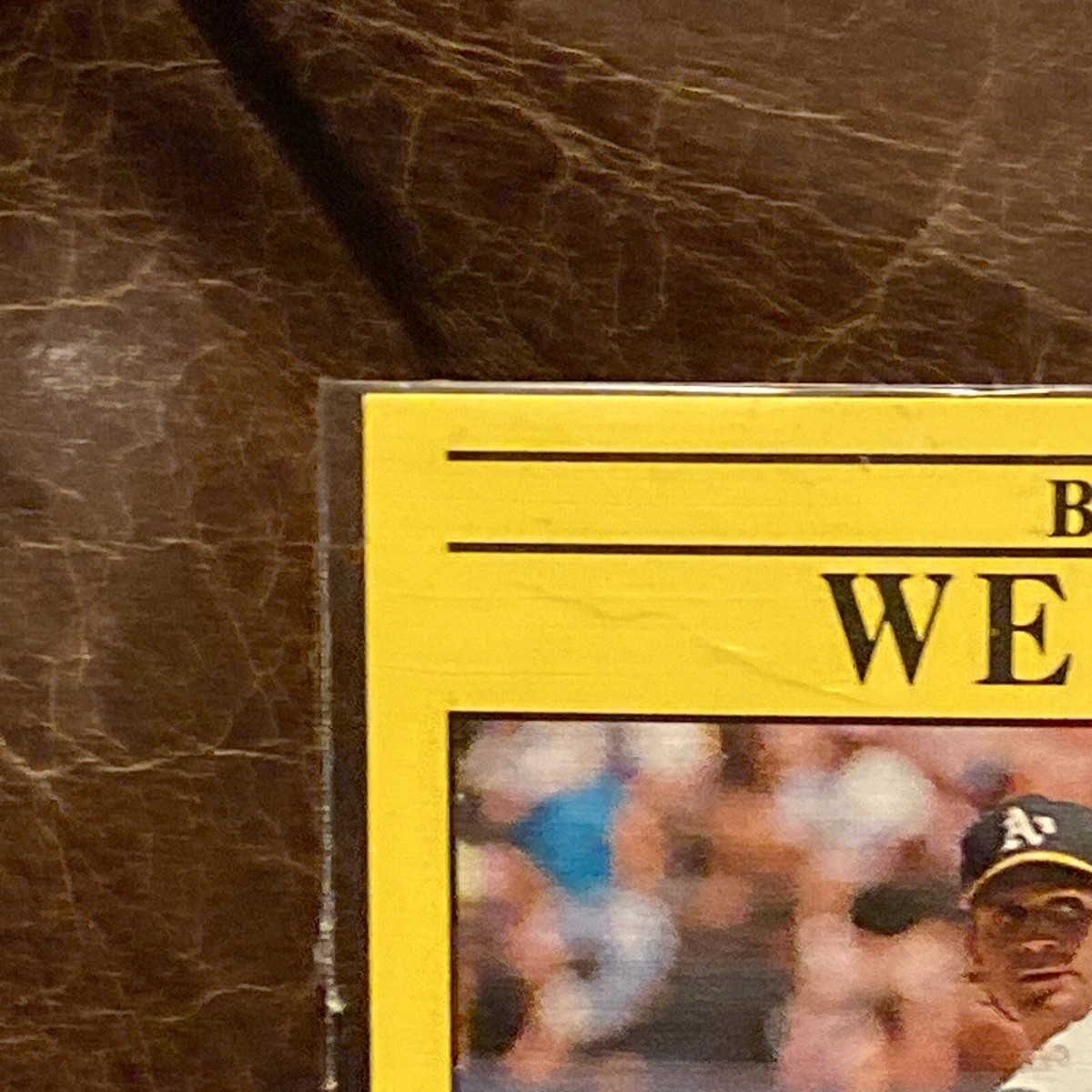 1991 Fleer Bob Welch Oakland Athletics #27 Missing “.” Error