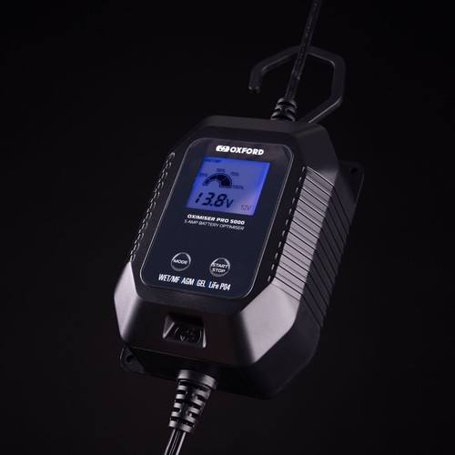 Oxford Oximiser Pro 5000 12V WET/MF, AGM, GEL Motorcycle Battery Charger UK Plug - Picture 2 of 5