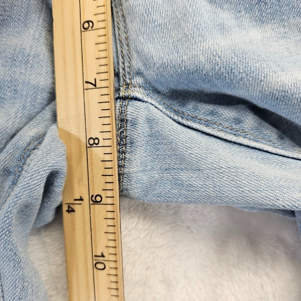 White House Black Market Slim Ankle Jeans Light Wash Distressed