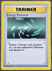Shadowless Energy Removal - Base Set - #92/102 - Vintage Pokemon Card 1999 WOTC