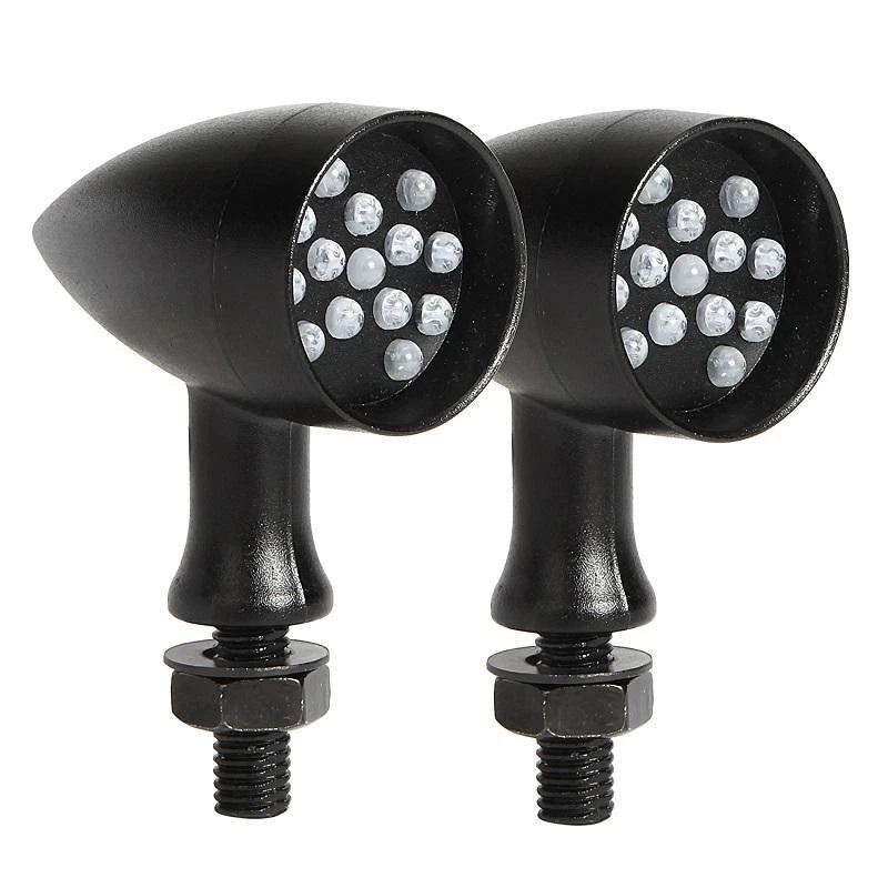 Black LED Turn Signals Light For Honda Shadow Aero Ace Phantom VLX VT 750 1100 - Image 4 of 4