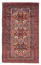 Vintage Oriental Hand-Knotted Carpet 3'10" x 6'8" Traditional Wool Area Rug