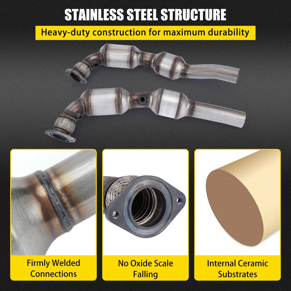 For 2010-2015 Chevrolet Camaro 6.2L SS Coupe Convertible Catalytic Converter Set - Image 3 of 4