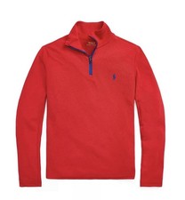 Polo Ralph Lauren Boys Youth 1/4 Zip Sweater Size XL 18/20 Red NWT