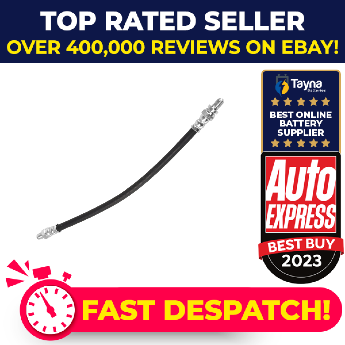 Brake Hose fits FORD FIESTA Mk4 1.3 Rear Left or Right 95 to 00 Hydraulic New