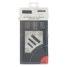 450pcs Steel Split Spring Dowel Tension Roll Hollow Pin Assortment Fastener New