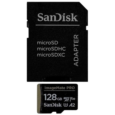 SanDisk ImageMate PRO 128GB MicroSDXC UHS-I Memory W/ SanDisk Adapter