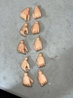 Marx Johnny West 5 Pair Closed Hands For Johnny, Sam Cobra, Custer, Ect