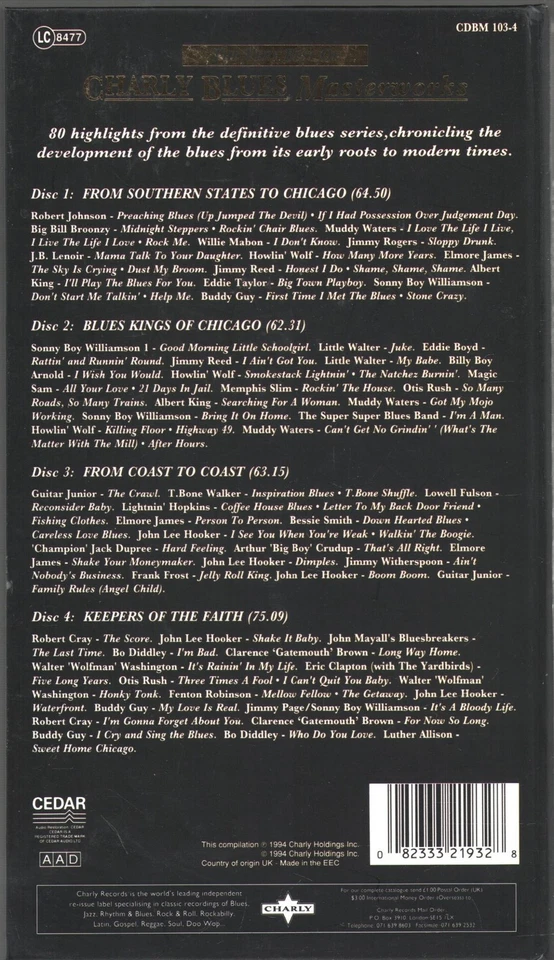 Various Artists Very Best of Charly Blues Masterworks CD set UK Charly Blues - Bild 2 von 2