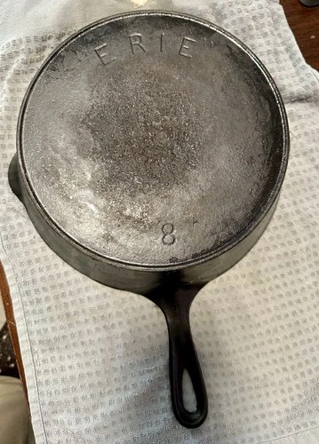 Early Griswold Erie Extra Deep Cast Iron Skillet Donut Fryer No. 8