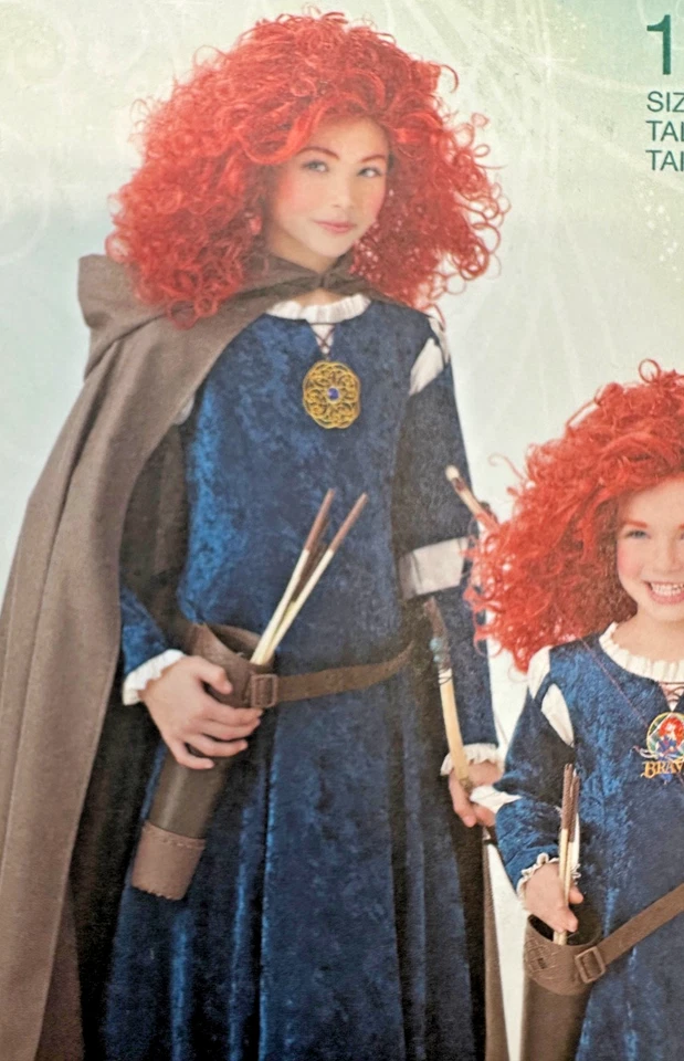 DISNEY BRAVE Merida Costume DRESS Pattern Princess Simplicity 1557 Girls Sz7-14 - Image 4 of 4