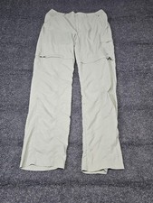 Columbia Pants Womens 8 Beige Convertible Hiking Packable Zip Off Cargo Travel