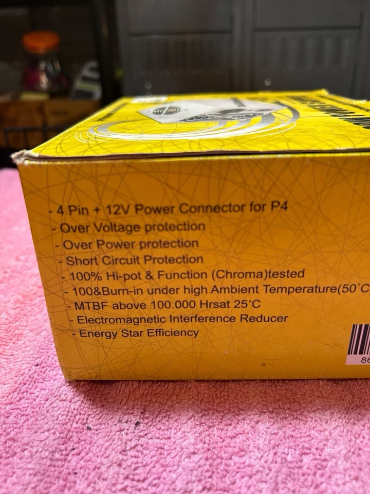 Logisys Corp. 480W 240-Pin Dual Fan 20+4 ATX Power Supply PS480X2 - Image 3 of 4