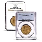 $10 Indian Gold Eagle Coin (MS63, NGC or PCGS)