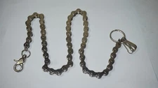 Wallet Chain Motor Biker Chain 28" Heavy Stainless Steel w Clasp & 3 Hooks