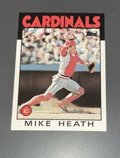 1986 TOPPS TRADED TIFFANY #46T MIKE HEATH ST. LOUIS CARDINALS