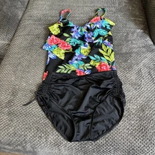 Ruby Ribbon Bora Bora Tankini Swim Set 1486 Tropical Delight Size 8 Tummy Contro