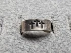 GRANDMA GRABE'S BEAUTIFUL VINTAGE 925 STERLING SILVER OPEN BACK 1.76G RING SIZ 3