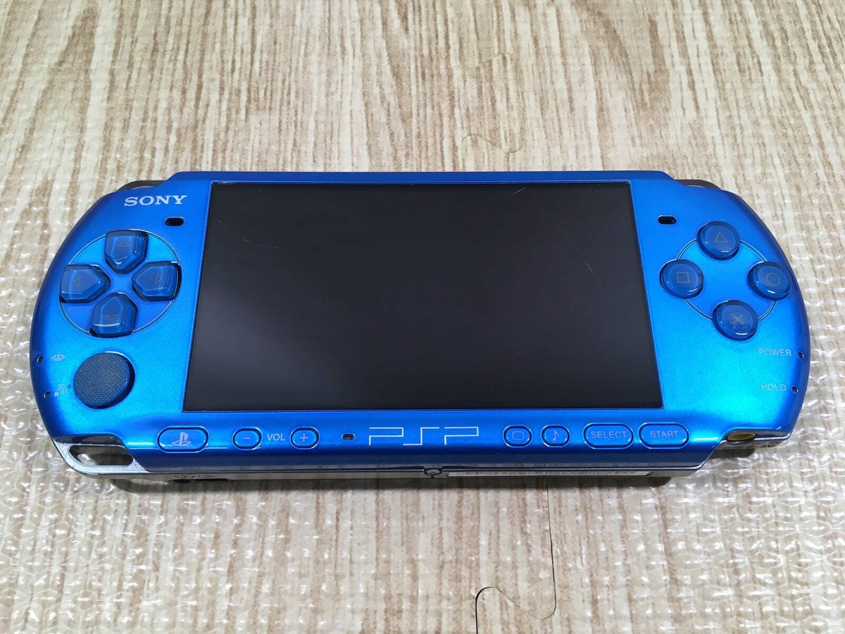 PSP 青 GD8071 Plz Read Item Condi PSP-1000 METALLIC BLUE SONY PSP
