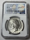 1921 NGC MS64 Peace Silver Dollar