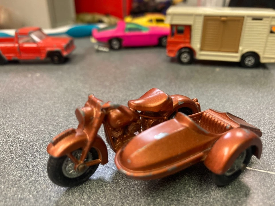 Motocicleta Harley Davison A3 Lesney Matchbox #66 LEER DESCRIPCIÓN Foto 4 de 4