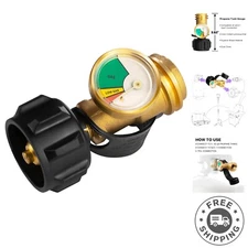 Universal Gas Pressure Meter for 5-40 lb Propane Tanks - Easy to Install