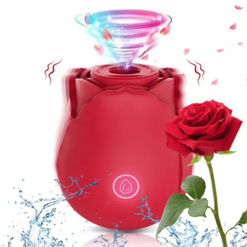 Rose Sucking Vibrators Clit Sucking Women G-Spot Massagers Sex Toys for Women - Picture 1 of 46