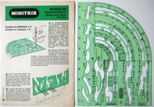 MINITRIX Zeichen Schablone Maßst 1:5 Gleisplan N Gleispläne 56-6622-00 Anleitung
