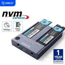 ORICO M.2 NVMe Cloner 2 Bay NVMe Dock Station USB C SSD Duplicator Offline Clone