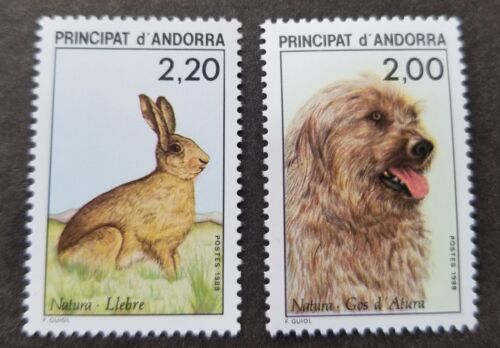 [SJ] Andorra Nature Preservation 1988 Pet Rabbit Dog Fauna (stamp) MNH - Picture 1 of 5