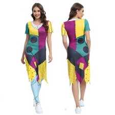 The Nightmare Before Christmas Cosplay Sally Costume Women Dress Pants