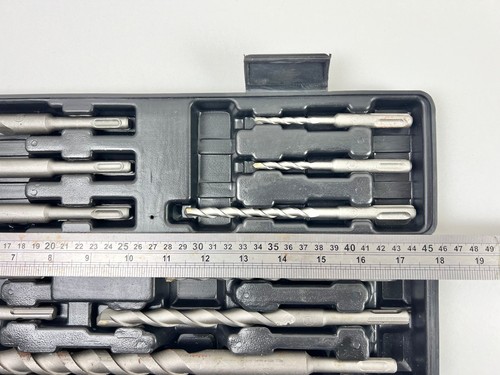 SDS Plus Drill Bit & Chisel Set 11 Piece Large 5mm - 22mm Brick Stone Concrete - Picture 7 of 22