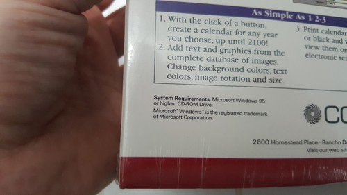 Amazing Calendar Maker swift software- CD ROM windows 95 or higher NEW - 第 16/20 張圖片