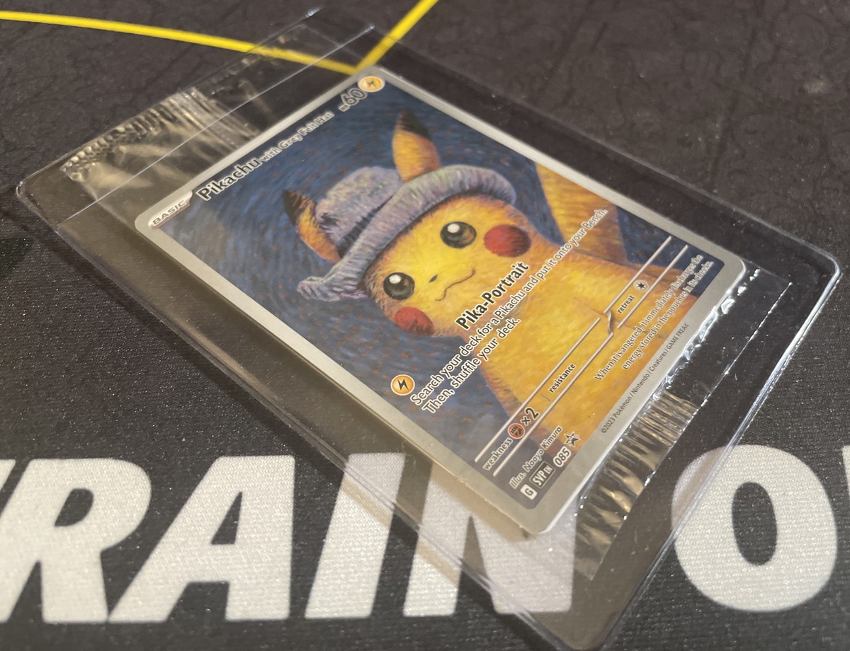 Pikachu with Grey Felt Hat SVP 085 BLACK STAR PROMO Van Gogh Pikachu with Grey Felt Hat SVP 085 BLACK STAR PROMO Van Gogh