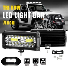 7inch 20000LM LED Work Light Bar Flood Spot Offroad Fog Driving ATV Truck 6.5"