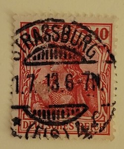 1901 RARE DEUTSCHES REICH 10PF RED GERMAN STAMP - GREAT CONDITION!