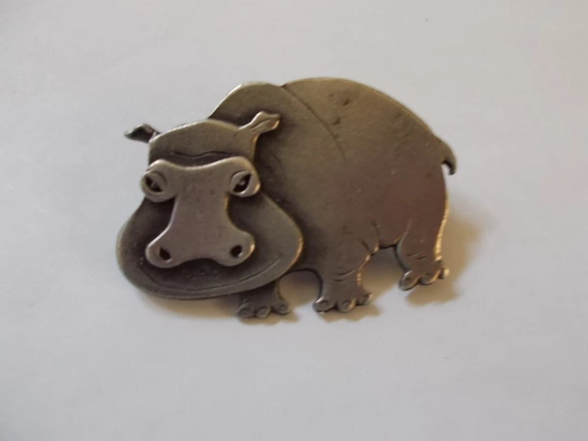 Hippo brooch clearance